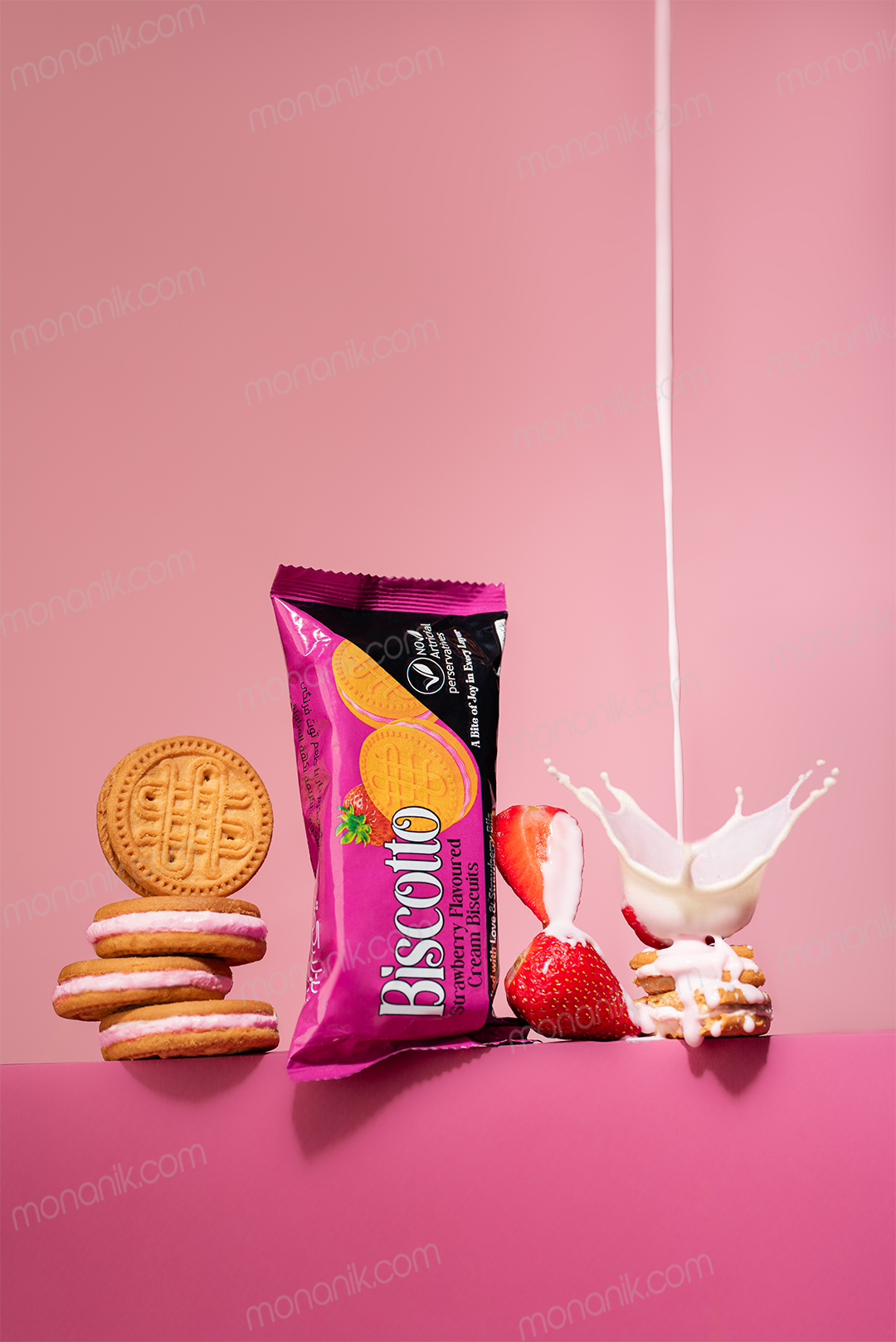 عکاسی تبلیغاتی مواد غذایی در استودیو مونانیک